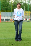 Podczas meczu Warsaw Eagles - Warsaw Spartans 1.06.2013 na stadionie Polonii gociem specjalnym bya Magdalena Rczka, ktra wykonaa rozpoczynajcy mecz rzut monet. N/z Magdalena Rczka