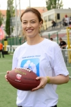 Podczas meczu Warsaw Eagles - Warsaw Spartans 1.06.2013 na stadionie Polonii gociem specjalnym bya Magdalena Rczka, ktra wykonaa rozpoczynajcy mecz rzut monet. N/z Magdalena Rczka
