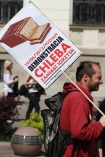 Manifestacja przeciwko Euro 2012