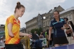 08.06.2013, Krakw, Rynek Gwny, Festiwal Zaczarowanej Piosenki organizowany przez Fundacj Mimo Wszystko Anny Dymnej - dzie drugi - rozgrywki sportowe.n/z   Natalia Partyka