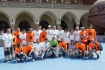 08.06.2013, Krakw, Rynek Gwny, Festiwal Zaczarowanej Piosenki organizowany przez Fundacj Mimo Wszystko Anny Dymnej - dzie drugi - rozgrywki sportowe.n/z   druyny meczu siatkwki