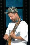 46. KFPP w Opolu - prby przed koncertami. n/z Wojciech Witczak z zespou Afromental