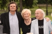 n/z Jacek Bawut - reyser filmu "Jeszcze nie wieczr", Beata Tyszkiewicz i Lech Gwit