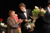 Krakw, Teatr im. Sowackiego, 11.10.2008. Benefis Ireny Kwiatkowskiej. n/z Irena Kwiatkowska i Jarosaw Kilian
