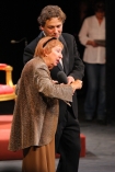Krakw, Teatr im. Sowackiego, 11.10.2008. Benefis Ireny Kwiatkowskiej. n/z Irena Kwiatkowska i Jarosaw Kilian