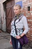 W dawnej fabryce Norblin w Warszawie odbya si konferencja prasowa drugiej serii "Londyczykw", n/z Natalia Rybicka