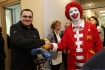 14.10.2015, Krakw, otwarcie pierwszego w Polsce Domu Ronalda McDonalda fudnacji Ronalda McDonalda. n/z klaun Ronald McDonald's