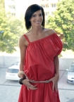 W nowym budynku TVP w Warszawie 18 maja 2009 roku odbyo si sporkanie prasowe z twrcami i prezenterami programu "Pytanie na niadanie". n/z Paulina Smaszcz-Kurzajewska
