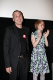W Kinotece w Warszawie odbya si premiera filmu "Wojna polsko ruska" n/z Xawery uawski, Dorota Masowska
