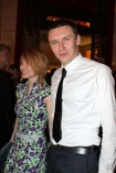 W Kinotece w Warszawie odbya si premiera filmu "Wojna polsko ruska" n/z Dorota Masowska i jej partner